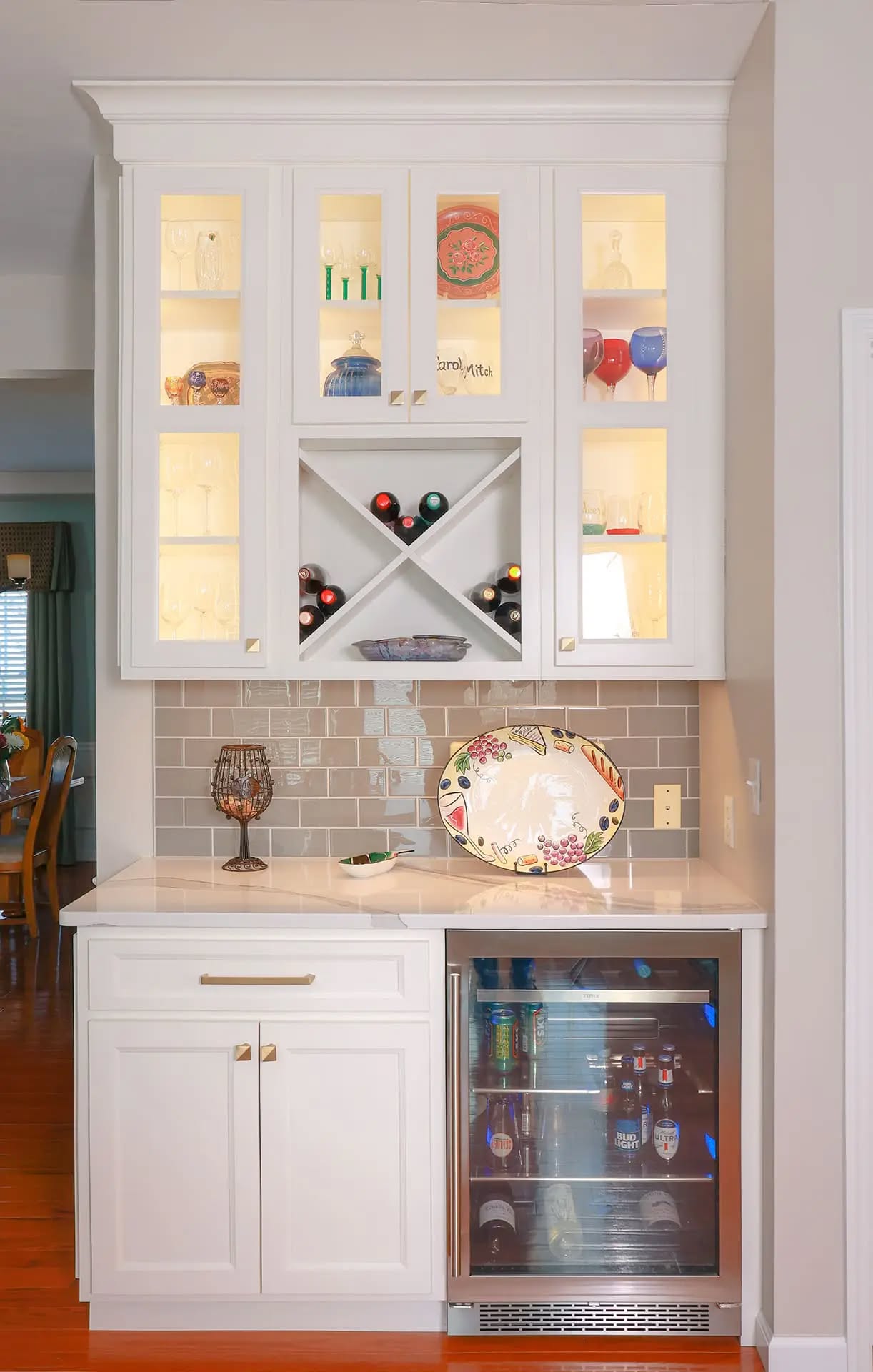 Custom wine and bar cabinetry